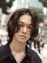 フィフスパーク(fifth PARK)&nbsp;メンズミディアムパーマボブウルフカット緩めスパイラルパーマ