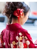 4,400円　卒業袴ヘアセット