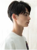 20代30代黒髪センターパート爽やかフェザーマッシュG草加