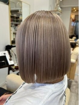 ブティック 茨木店(boutique)の写真/【茨木市駅徒歩4分】ダメージレスなカラーに感動する人続出☆boutiqueだからデザイン×ケアが両立できる♪