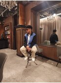 刈り上げハードパーマショート