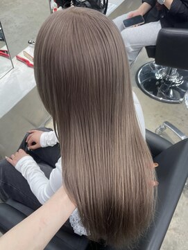 ペレ 栄店(PELE) ホワイトグレージュ/デジタルパーマ/チェリーブラウン/栄