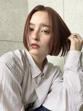 クラン 岡本(Chlan) 抜け感カラー　ヌーディーブラウン