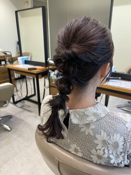 アローム(alom) ホワイトグレージュ/デジタルパーマ/チェリーブラウン/茅ヶ崎