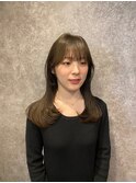 レイヤーカット×シアベージュ