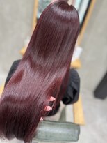 if&nbsp;ブリーチ無しレッド/カシミヤトリートメント