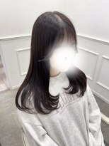 リルミー(Lilme) ふんわりガーリーレイヤーに透明感ラベンダーグレージュ*新井