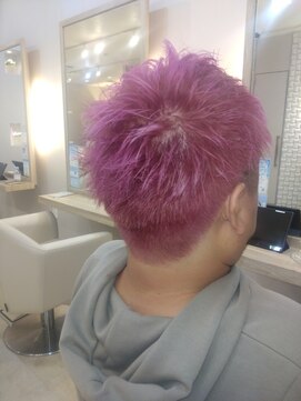 トーチ ヘアーアンドヘッドスパ 銀座通り本店(TORCH hair & head spa) パステルローズピンク☆