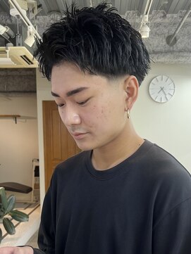 ガレージ バイ グリーン 原宿 表参道(Garage by green) 【SHUN】テーパーフェード×スパイキーショート