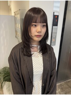 エイチ ウルフカット 大阪梅田(811) タッセルボブウルフボブマッシュウルフミディアムヘアカラー