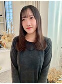 レイヤーカット10代20代30代透明感カラーベージュカラー