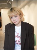 顔周りレイヤー/ダブルカラー/髪質改善/ケアブリーチ万代新潟駅