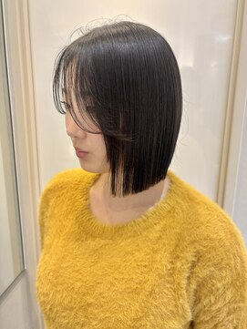 ジアン(GIEN) パツっと前下がりボブ @吉元