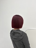 ナナ(NANA) ワインレッド/ブリーチ/ボブ