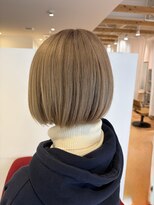 アズールサン 草加西口店(azule-sun) ダブルカラー,ミルクティーベージュ,ショートボブ【草加】