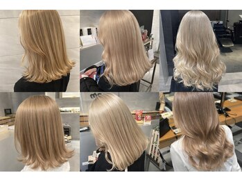 リー 天王寺(Lee)の写真/トレンドハイトーンカラーで叶える、あなただけのデザインカラー体験♪