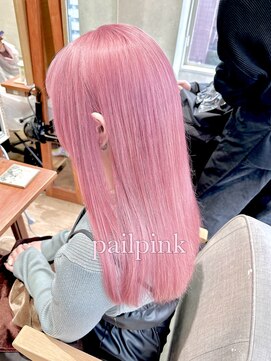 ヌフ(neuf) ケアブリーチ透明感ペールピンク【池袋/イメチェン/学割U24】