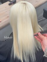 ベレーザ 渋谷(BELEZA)&nbsp;18086髪質改善ストレートホワイトブロンドミルクティーブロンド