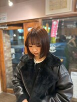 カムデンタウン(Camden Town)&nbsp;切りっぱなしボブ×ブラウンカラー【多幸感×儚さ】