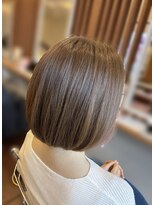 ピールアーク(peal ark)&nbsp;カラー◆ピンクベージュ×インナーボブでイメチェン