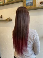 アナザーワールドノード(ANOTHER WORLD NODE)&nbsp;透明感ベース×ボルドーピンクのアクセントカラー