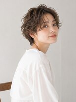 ドット ヘアー ジェム(dot.hair gem)&nbsp;前下がりショート/ニュアンスパーマ/大人ショート