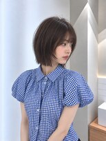 フォト 新宿三丁目(foto)&nbsp;地毛風縮毛矯正韓国風顔まわりレイヤー小顔ボブ切りっぱなしボブ