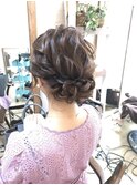 およばれシニヨンアレンジ【ヘアアレンジ　立川/立川南/八王子】