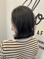 グロウム バイ アフェクト(glowm by AFFECT)&nbsp;重めパッツン外ハネスタイル