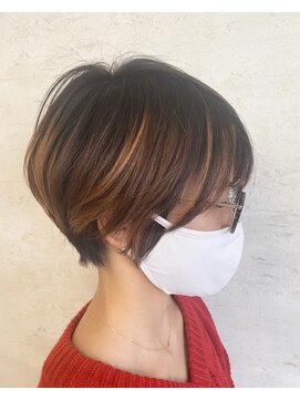 シェリッシュ ノース(Sheriche North) くびれショート×ハイライトMIXカラー【ハイライトブリーチ1回】