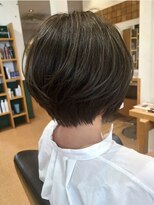 リシェールグリーン 越谷花田店(RICHAIR GREEN)&nbsp;ショートレイヤー×オリーブカラー
