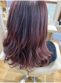 透明感カラーピンク