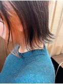 インナーカラー*オレンジ*切りっぱなし外ハネボブ*Bambi松平愛