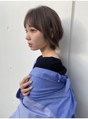 大人可愛い無造作ショートボブ★ベージュブラウン20代30代40代