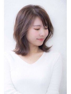 アリル(Aliru) 【Aliru】くびれヘア外ハネボブベージュカラー似合わせカット