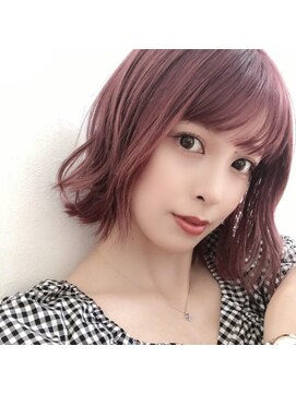 シンク オモテサンドウ(sync omotesando) ピンクアッシュ/シアーカラー/小顔カット&韓国ヘア