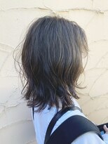 アンツ サザンリゾート 茅ヶ崎店(ANT'S Southern Resort)&nbsp;デザインカラー/レイヤーカット/ウェットヘア/オリーブベージュ