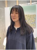 オン眉、ロングヘア