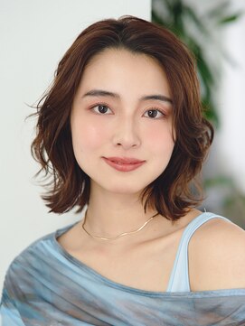 ルクスドレ 新宿(Luxe doree') ★ぱっつんボブ/顔まわり/菱形ボブ/ココアベージュ[新宿]