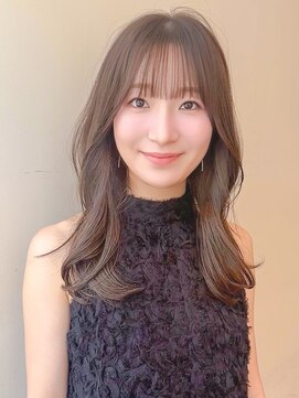 ルエ(rue) 透け感シースルーバング◎大人可愛いロングくびれロングレイヤー