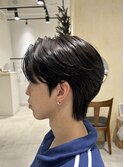 韓国マッシュニュアンスパーマダークアッシュ