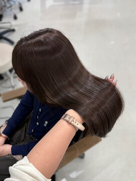 ハピネス 梅田茶屋町店(HAPPINESS) レイヤーカット/髪質改善トリートメント/チョコレートブラウン