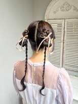 ザザ 高田馬場(ZA/ZA)&nbsp;後ろ姿まで可愛いツインアレンジ◎