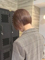 ヲタク(wotaku.) ミルクティーベージュ透明感カラーブリーチハイトーンミニボブ