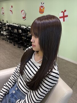 エアー 福岡(AIR) 大人暗髪グレージュ