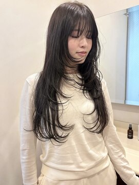 キアラ(Kchiara) 透明感グレージュロングレイヤー福岡天神美容室