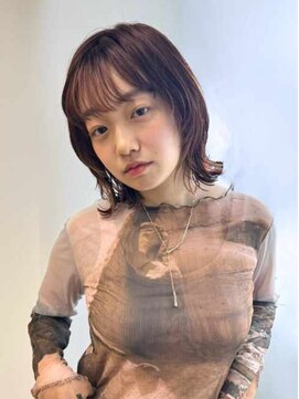 バサ 花小金井店(BASSA) 大人クビレミディウルフ顔周りレイヤー