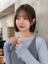 フォト 新宿三丁目(foto) 髪質改善地毛風縮毛矯正くびれレイヤー切りっぱなしボブ