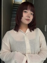 ヨハク 大阪梅田中崎町(yohaku)&nbsp;【MIHO】ワインレッド×ステップカット
