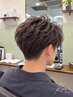 【身だしなみと頭皮ケアを一度に】メンズカット＋眉＋10分スパ